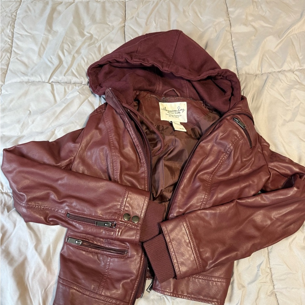 American Rag Maroon Jacket with Hood